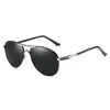 빈티지 남자 편광 선글라스 패션 스퀘어 메모리 금속 태양 안경 남성 운전 선글라스 UV400