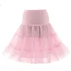 Frauen elastische Taille Chiffon Petticoat Puffy Tutu Tulle Rock Prinzessin Ballett Tanz Pettirts Unterrock Aline Kurzbraut Wedd6259396