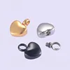 Stainless Steel Small Heart Locket cremation hearts charms memorial ashes urn necklace/bracelet jewelry makings keepsake pendant