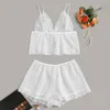 Lingerie sexy per le donne Set di biancheria intima erotica a pois porno Babydoll Lenceria pizzo trasparente costumi taglie forti Set di reggiseni349z