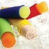 Färgglada glassverktyg Creative Popsicle Mold Popsicles Moulds Creams Maker DIY Tool Silikon Skal för barn DB870