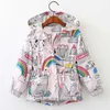 Bear Leader Cappotti di jeans per bambina Giacca da ricamo per bambini Cartoon Autunno Primavera Neonate Cappotto Abbigliamento per bambini 3 8 anni 211011