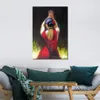 Figura pinturas a óleo Dançarina de Flamenco em vestido vermelho Mulher bonita arte em tela para decoração de banheiro pintado à mão3675756