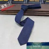 Cravate pour hommes, Version étroite en coton et lin, 6cm, vêtements de cérémonie, décontracté, travail professionnel, chèque, cadeau pour père