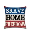 American Independence Day Pillow Case Digital Printing Cushion Cover Car Throw Pillow Coves Home Decoration 8 Colors Optional BT1126