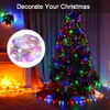 100 LED 10m Fairy String Lights 5V USB Sterry Licht Waterdichte Koper Zilver Draad Decoratieve String Lights met afstandsbediening