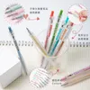 Markeerders Morandi Retro Hand Set Kleur Multi-Color Account Druk op Type Gel Pen Briefpapier