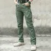 Pantaloni tattici militari della città Uomini SWAT Combat Army Pantaloni Molte tasche impermeabili resistenti all'usura Casual Cargo 5XL 220303