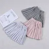 Faldas rayas rosadas para chicas dulces Escuela Mini Vestido 2 3 4 6 8 10 10 años de edad Ropa para niños Oks194005 210331