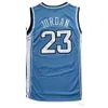 North Carolina Men Tar Heels 23 Michael Jersey UNC College Basketball Wear Jerseys Black White Blue shirt