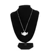 Trendy DIY Transter Transter Sublimation Necklace Necklace Woman Angel Wing Round Silver Mens Necklace Designer Jewelry Netlaces for Man Anniversary Gift