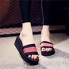 Fashion leopard grain thick soles women slipper style wedges beach lady Sanders 2021new woman shoes Y1120