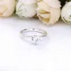 Hoge kwaliteit Originele 100% 925 Sterling Silver Pan Wrapped Open Infinity Ring Heart-vormige hangslot DIY Sieraden