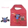 Mignon dessin animé hibou réutilisable sac à provisions voyage pliable sacs d'épicerie fourre-tout sac à main écologique cuisine organisation sacs de rangement CCA7081