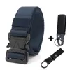 Suporte de cintura Canvas Army Belt Men Tactical Designer Troushers Strap Long Black Metal Metal Liberação rápida Acessórios esportivos de nylon