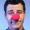 Magic Red Gronge Balls Clip Peam Clown Нос Костюм вечеринка Необычное платье Косплей Comic Halloween Рождественская вечеринка поставляет детей