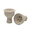 Arabic style water pipe and tobacco pot ceramic bowl white clay ceramic deep pipe pot special for water pipe