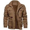 남성 군사 재킷 따뜻한 파카 남자의 겨울 재킷과 코트 양털 따뜻한 후드 코트 열 두꺼운 겉옷 211105