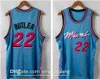 Vintage Uomo Jimmy 22 Butler Maglie 2021 Nuovo Guadagnato Giallo Rosa Blu Città Nero Bianco Rosso Basket College Camicie Taglia S-2XL