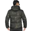 Mege Marka Kış Parka Erkekler Askeri Kamuflaj Giyim Bahar Sıcak Termal Kapşonlu Erkek Kış Ceket Ceket Hafif 210818