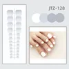 Wearable Fake Nails Of Feet Fashion False Teennails voor meisjes 24 stuks Tips Heldere kleur met Jelly Sticker