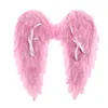 Dames Meisjes Zwart Wit Angel Feather Wings Holiday Party Decoratie Props Scene Layout Catwalk Demon Devil Wing Show