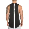 Varumärke Gym Kläder Mens Fitness Singlet Cotton Bodybuilding Stringer Tank Top Men Ärmlös Skjorta Tanktops Muscle Vest Male 210421