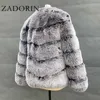 ザドリン到着の毛皮の厚い厚い暖かいフェイクの毛皮のコートの女性長袖黒茶色の茶色の毛皮のジャケット冬のアウター211007