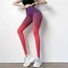 Leggings senza soluzione di continuità push up donne a vita alta culo fitness legging sport femme tie dye 211108