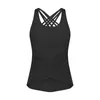 LU-177 Fitness Woman High Impact Sport Bra Cross Straps Wirefree Adjustable Buckle Nylon Yoga Underwear Gym Workout Bra