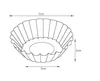 Ägg tårta mögel nonstick ripple aluminium legering blomma form återanvändbar cupcake och muffin mögel bakning kopp