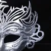 Cosmask Halloween Party Masker Venetië Cut Carving Retro Rome Masker Maskerade Halloween Venetiaanse kostuums Carnaval Sawtooth Mask Q0806