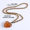 Imitation amber snow conch retro necklace strands pearl sweater chain