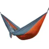 Hamac portable 2 personnes Camping en plein air Survie Hamac Balançoire de jardin Chasse Chaise de couchage suspendue Voyage Parachute Hamacs SH190924