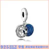 Gioielleria raffinata Autentico 925 Sterling Silver Bead Fit Pandora Charm Bracciali Charms Blue Star Charm Style Charm Beads Catena di sicurezza Ciondolo perline fai da te