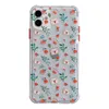 Lindo telefone floral casos para iphone 12 11 pro max xs xr 7 8 flor bonito mola senhora imprimir tampa protetora de volta