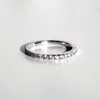 Brilliant Full Stone Band Platinum PT950 Jewelry 055ct Real Lovely Diamond Engagement Wedding Ring Love Gift3777458