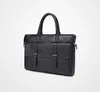 Luxurys حقيبة جلدية عالية كوليتي الرجال حقائب يد رجل الأعمال مكتب A4 حقيبة كمبيوتر محمول مصمم السفر حمل