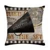 Almofada/travesseiro decorativo Caso de filmes de filme vintage Tampa de capa de almofada macia colchão de assento de carro decoração t311