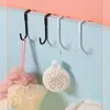 Crochet de tiroir de porte d'armoire en acier inoxydable étagère de cuisine vêtements de chambre à coucher suspendus sans ongles Portable épais moins de 2 CM crochets Rails