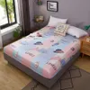 Style de bande dessinée 1pc drap-housse (sans taie d'oreiller) de haute qualité literie de ménage jupe de lit matelas serré couvre-lit F0077 210420