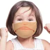 2021 Maschera 3D stampa viso divertente e maschere per bambini in cotone antipolvere di personalità femminile