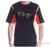 F1 포뮬러 원 오토바이 폴리 에스테르 퀵 건조 짧은 슬라이드 티셔츠 2013 Lotus Lotus Kimi Raikkonen Racing Suit Round Neck Tee 267J