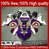 OEM NINIE NINJA ZX1000 ZX-10R ZX1000CC 06-07 Moto Body 14NO.127 ZX 10R 10 R 1000 CC 1000CC 2006 2007 ZX10R 06 07 ZX1000C 2006-2007 Owalnia Nowy Fioletowy