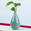 Вазы творческий Longquan Celadon Ceramic Flower Vase Home Coremer Modern Plant Dest Desk Device Deform Decor
