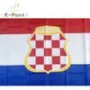 République croate d'Herzeg-Bosnie 3 * 5ft (90cm * 150cm) Drapeaux en polyester Bannière Pays-Bas décoration volant maison jardin Cadeaux de fête