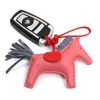 Verkliga läderkedjor Färgglada minihäst med Tassel Pony Keyring för kvinnor Charm Bag Holder Pendant Car Ornament Keychains 2021203L