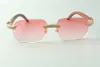 Designer micro-pave diamond sunglasses 3524024 with original wood arms glasses Direct s size 18-135mm2648