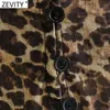 Vintage Vintage Lace Up O Hals Leopard Print Chiffon Mini Shirt Jurk Vrouwelijke Chic Plooid Ruches Casual Party Vestido DS8151 210420