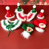 Hundhalsar Leashes Christmas Pet Cat Sticked Collar Scarf Hat Justerbar nackrem Grooming Accessories Decoration Supplies3766341